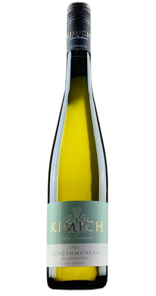 W106978H - 2022 Deidesheimer Langenmorgen Riesling halbtrocken BASF Exklusiv (12 Bottles)