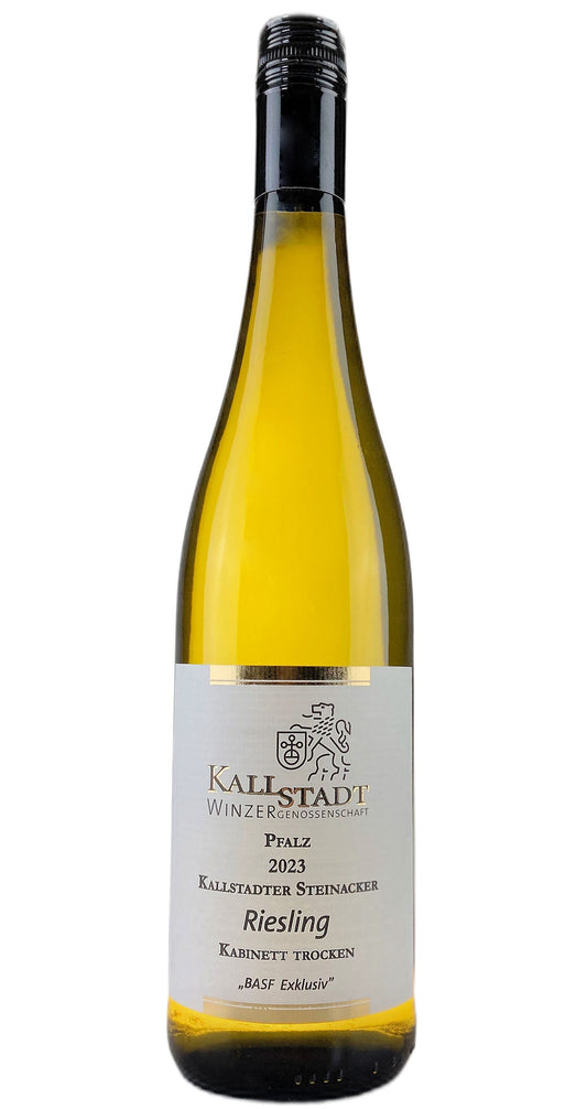 W108283H - 2023 Kallstadter Steinacker Riesling Kabinett trocken BASF Exklusiv (12 Bottles)